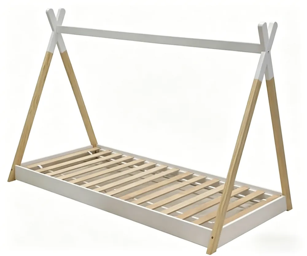 W25016 - Bed tent W25016 bed tent — side view, solid pine frame